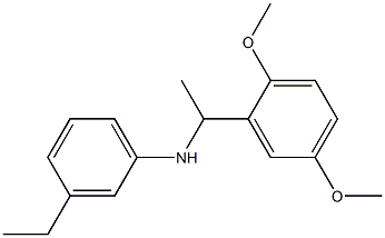 N-[1-(2,5-dimethoxyphenyl)ethyl]-3-ethylaniline 结构式