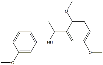 N-[1-(2,5-dimethoxyphenyl)ethyl]-3-methoxyaniline 结构式