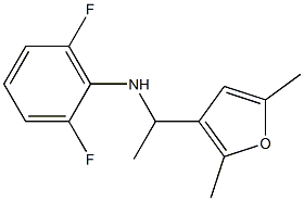 N-[1-(2,5-dimethylfuran-3-yl)ethyl]-2,6-difluoroaniline 结构式