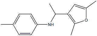 N-[1-(2,5-dimethylfuran-3-yl)ethyl]-4-methylaniline 结构式