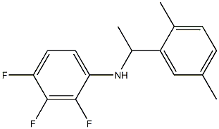 N-[1-(2,5-dimethylphenyl)ethyl]-2,3,4-trifluoroaniline 结构式