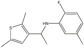 N-[1-(2,5-dimethylthiophen-3-yl)ethyl]-2-fluoro-5-methylaniline 结构式