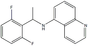 N-[1-(2,6-difluorophenyl)ethyl]quinolin-5-amine 结构式