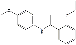 N-[1-(2-ethoxyphenyl)ethyl]-4-methoxyaniline 结构式