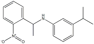 N-[1-(2-nitrophenyl)ethyl]-3-(propan-2-yl)aniline 结构式