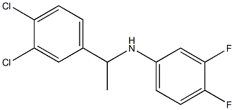 N-[1-(3,4-dichlorophenyl)ethyl]-3,4-difluoroaniline 结构式