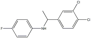 N-[1-(3,4-dichlorophenyl)ethyl]-4-fluoroaniline 结构式