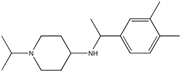 N-[1-(3,4-dimethylphenyl)ethyl]-1-(propan-2-yl)piperidin-4-amine 结构式