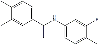 N-[1-(3,4-dimethylphenyl)ethyl]-3-fluoro-4-methylaniline 结构式