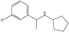 N-[1-(3-chlorophenyl)ethyl]cyclopentanamine 结构式