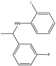 N-[1-(3-fluorophenyl)ethyl]-2-iodoaniline 结构式