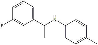 N-[1-(3-fluorophenyl)ethyl]-4-methylaniline 结构式