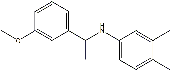 N-[1-(3-methoxyphenyl)ethyl]-3,4-dimethylaniline 结构式