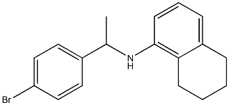 N-[1-(4-bromophenyl)ethyl]-5,6,7,8-tetrahydronaphthalen-1-amine 结构式