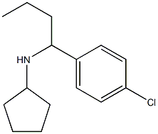 N-[1-(4-chlorophenyl)butyl]cyclopentanamine 结构式