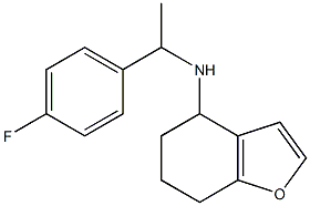 N-[1-(4-fluorophenyl)ethyl]-4,5,6,7-tetrahydro-1-benzofuran-4-amine 结构式