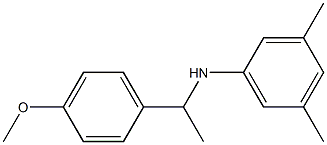 N-[1-(4-methoxyphenyl)ethyl]-3,5-dimethylaniline 结构式