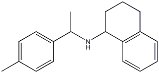 N-[1-(4-methylphenyl)ethyl]-1,2,3,4-tetrahydronaphthalen-1-amine 结构式