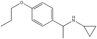 N-[1-(4-propoxyphenyl)ethyl]cyclopropanamine 结构式