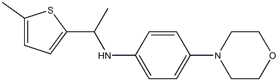 N-[1-(5-methylthiophen-2-yl)ethyl]-4-(morpholin-4-yl)aniline 结构式