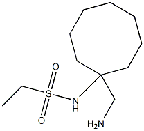 N-[1-(aminomethyl)cyclooctyl]ethane-1-sulfonamide 结构式