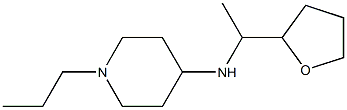 N-[1-(oxolan-2-yl)ethyl]-1-propylpiperidin-4-amine 结构式