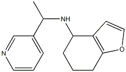 N-[1-(pyridin-3-yl)ethyl]-4,5,6,7-tetrahydro-1-benzofuran-4-amine 结构式