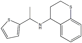 N-[1-(thiophen-2-yl)ethyl]-3,4-dihydro-2H-1-benzothiopyran-4-amine 结构式