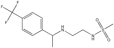 N-[2-({1-[4-(trifluoromethyl)phenyl]ethyl}amino)ethyl]methanesulfonamide 结构式