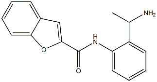 N-[2-(1-aminoethyl)phenyl]-1-benzofuran-2-carboxamide 结构式