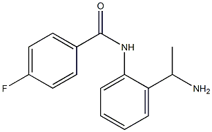 N-[2-(1-aminoethyl)phenyl]-4-fluorobenzamide 结构式