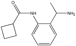 N-[2-(1-aminoethyl)phenyl]cyclobutanecarboxamide 结构式