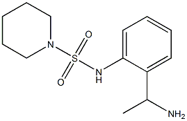 N-[2-(1-aminoethyl)phenyl]piperidine-1-sulfonamide 结构式