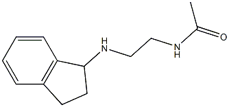 N-[2-(2,3-dihydro-1H-inden-1-ylamino)ethyl]acetamide 结构式