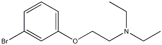 N-[2-(3-bromophenoxy)ethyl]-N,N-diethylamine 结构式