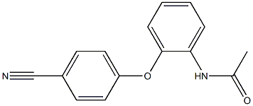 N-[2-(4-cyanophenoxy)phenyl]acetamide 结构式