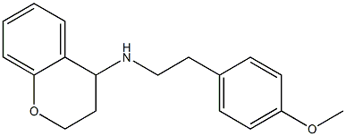 N-[2-(4-methoxyphenyl)ethyl]-3,4-dihydro-2H-1-benzopyran-4-amine 结构式