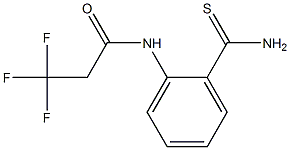 N-[2-(aminocarbonothioyl)phenyl]-3,3,3-trifluoropropanamide 结构式