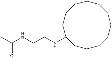 N-[2-(cyclododecylamino)ethyl]acetamide 结构式