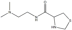 N-[2-(dimethylamino)ethyl]-1,3-thiazolidine-4-carboxamide 结构式