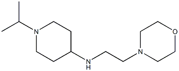 N-[2-(morpholin-4-yl)ethyl]-1-(propan-2-yl)piperidin-4-amine 结构式