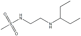 N-[2-(pentan-3-ylamino)ethyl]methanesulfonamide 结构式