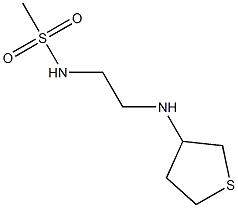 N-[2-(thiolan-3-ylamino)ethyl]methanesulfonamide 结构式