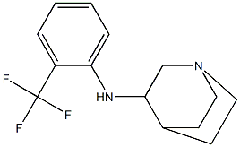 N-[2-(trifluoromethyl)phenyl]-1-azabicyclo[2.2.2]octan-3-amine 结构式