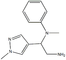 N-[2-amino-1-(1-methyl-1H-pyrazol-4-yl)ethyl]-N-methylaniline 结构式