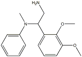 N-[2-amino-1-(2,3-dimethoxyphenyl)ethyl]-N-methyl-N-phenylamine 结构式