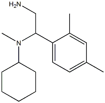 N-[2-amino-1-(2,4-dimethylphenyl)ethyl]-N-methylcyclohexanamine 结构式