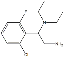 N-[2-amino-1-(2-chloro-6-fluorophenyl)ethyl]-N,N-diethylamine 结构式