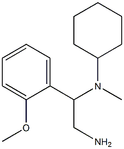 N-[2-amino-1-(2-methoxyphenyl)ethyl]-N-cyclohexyl-N-methylamine 结构式