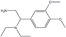 N-[2-amino-1-(3,4-dimethoxyphenyl)ethyl]-N,N-diethylamine 结构式